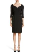 Women's Carmen Marc Valvo Double Face Wool Crepe Cocktail Dress