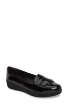 Women's Fitflop(tm) Fringey Sneakerloafer Slip-on M - Black