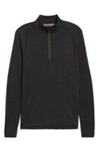 Men's Smartwool 'nts Mid 250' Long Sleeve Half Zip Pullover - Grey