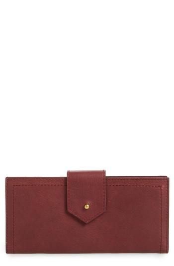 Women's Madewell The Post Kansas Leather Wallet - Pink