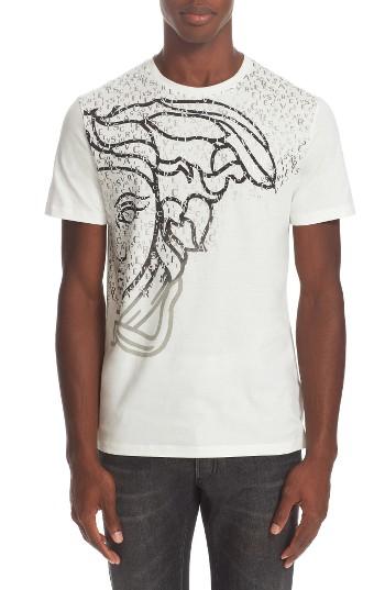 Men's Versace Collection Exploded Medusa Logo T-shirt - White