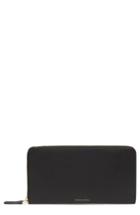 Women's Mansur Gavriel Continental Zip Leather Wallet - Black
