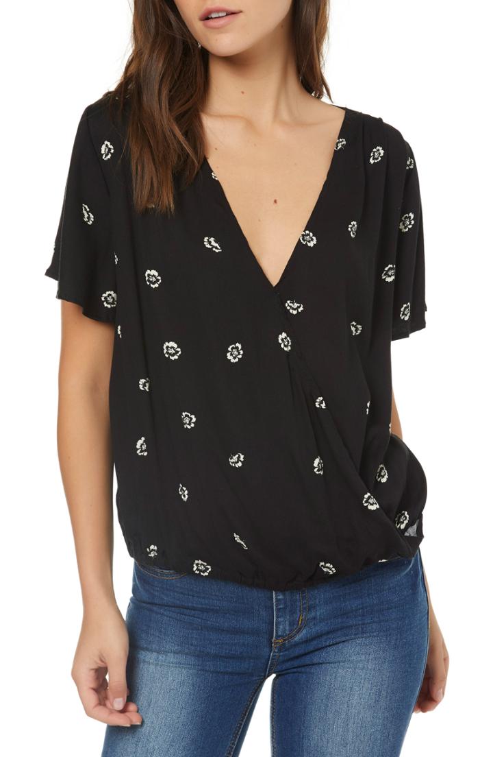 Women's O'neill Kat Flutter Sleeve Top