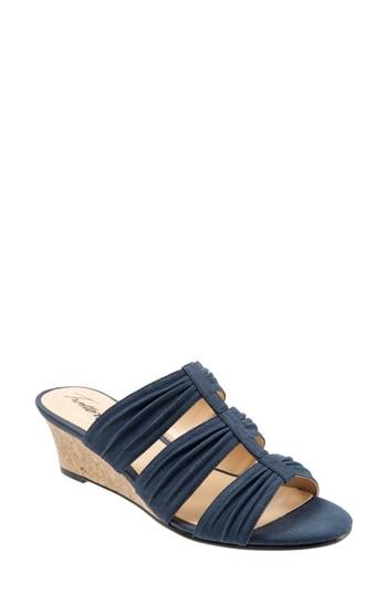 Women's Trotters Mia Wedge Sandal .5 M - Blue