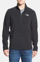 Men's The North Face 'tka 100 Glacier' Quarter Zip Fleece Pullover, Size - Black