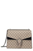 Gucci Large Dionysus Gg Supreme Canvas & Suede Shoulder Bag -