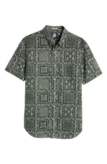 Men's Reyn Spooner Lahaina Sailor Tailored Fit Sport Shirt - White