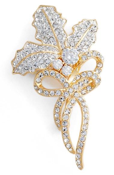 Women's Nadri Jolly Mistletoe Pin