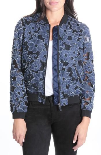 Women's Kut From The Kloth Mirelda Chambray Bomber Jacket