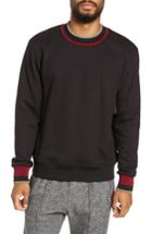 Men's Twenty Pride Mock Neck Sweatshirt - Black