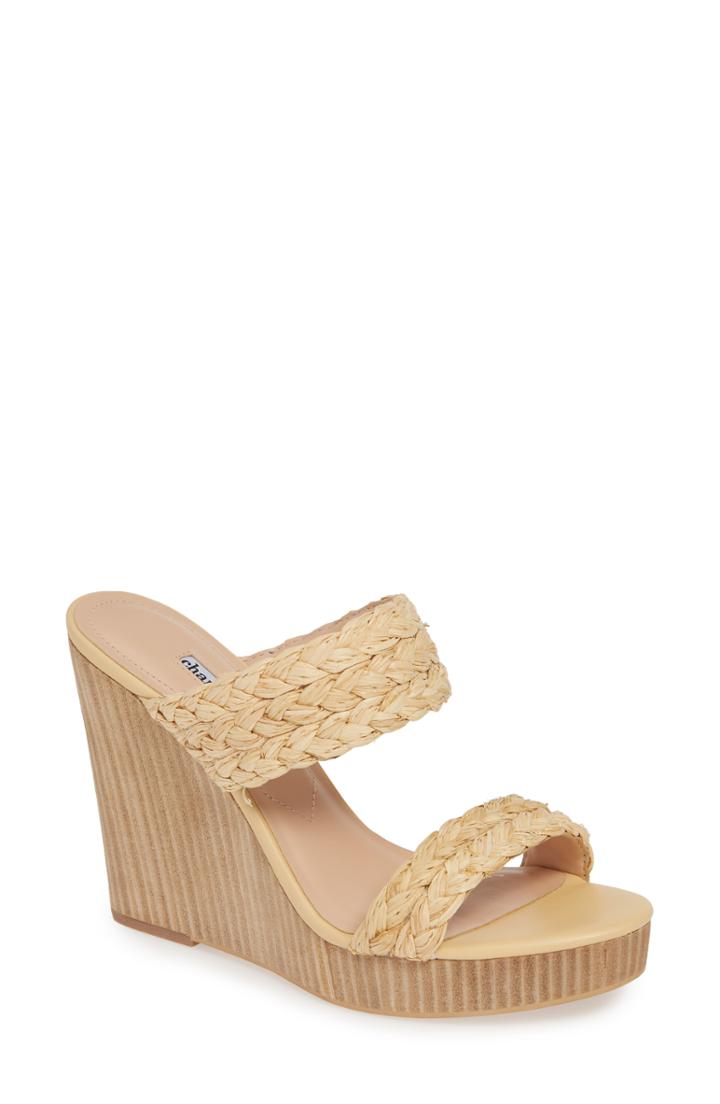 Women's Charles David Tifa Wedge Sandal M - Beige