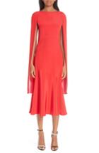 Women's Calvin Klein 205w39nyc Cape Sleeve Silk Cady Midi Dress Us / 42 It - Red