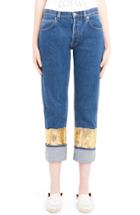 Women's Loewe Gold Cuff Fisherman Jeans