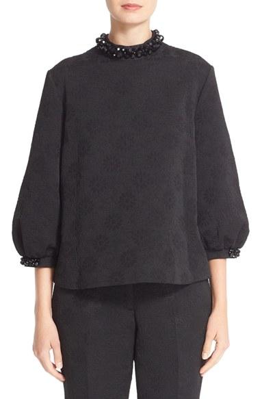 Women's Simone Rocha Embellished Brocade Top