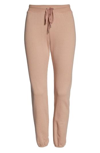 Women's David Lerner Lounge Jogger Pants - Beige