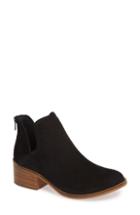 Women's Steve Madden Lancaster Perforated Bootie .5 M - Black