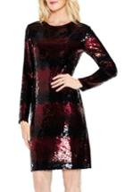 Women's Vince Camuto Ombre Sequin Dress, Size - Red