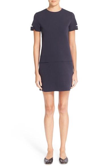 Women's Helmut Lang Slit Sleeve Tech Neoprene Dress