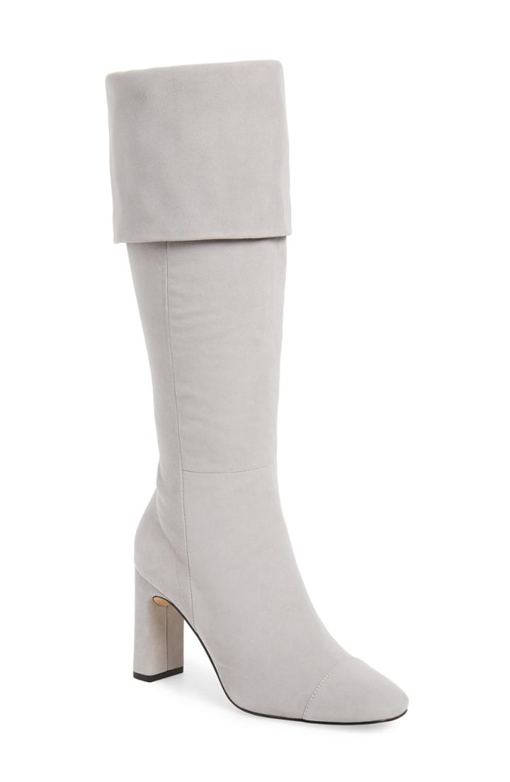 Women's Something Navy Mia Knee High Boot M - Grey