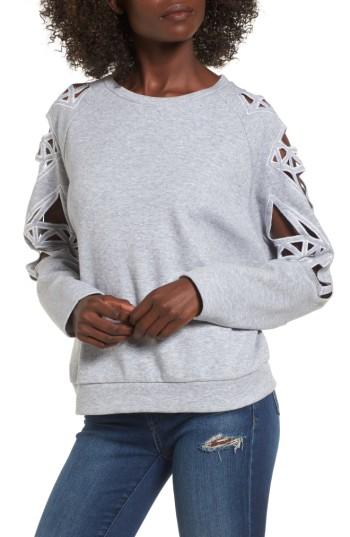 Women's Supertrash Taffic Cutout Sweatshirt - Grey