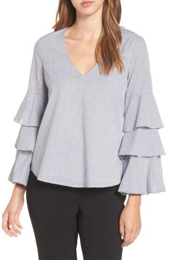 Women's Wayf Micah Ruffle Sleeve Top - White