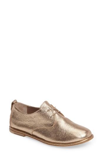 Women's Agl Welted Oxford Flat Us / 34eu - Metallic
