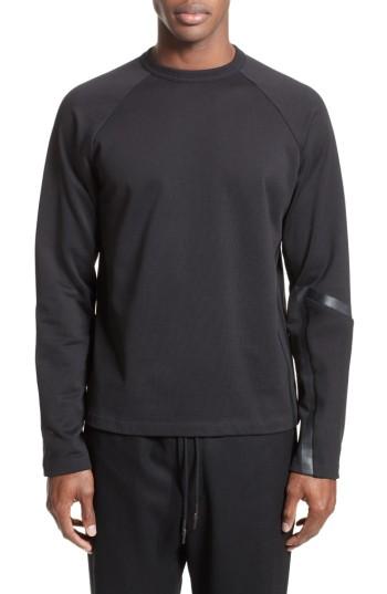 Men's Y-3 Geo Stripe Raglan Sweatshirt