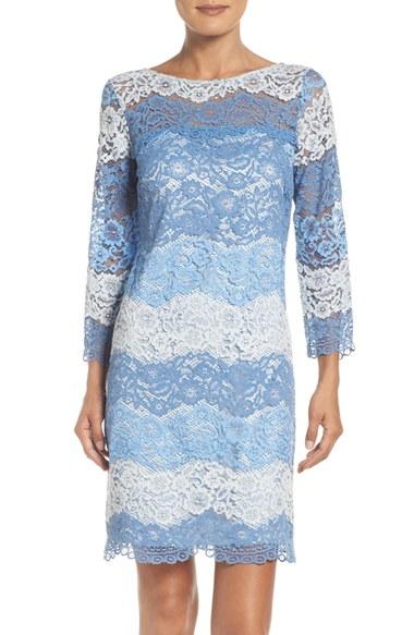 Women's Eliza J Lace A-line Dress - Blue