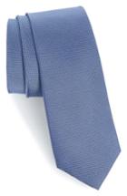 Men's Calibrate Eternity Unsolid Solid Silk Skinny Tie, Size - Blue
