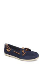 Women's Sperry Coil Ivy Perforated Boat Shoe .5 M - Blue