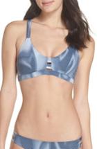 Women's Hurley Quick Dry Max Waves Bikini Top - Blue