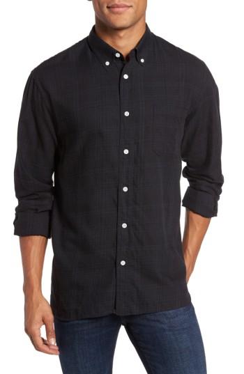 Men's Billy Reid Rosedale Slim Fit Plaid Sport Shirt - Black