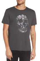 Men's John Varvatos Floral Skull Graphic T-shirt, Size - Black