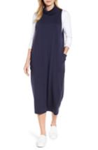 Women's Eileen Fisher Stretch Tencel Knit Jumper Dress, Size - Blue