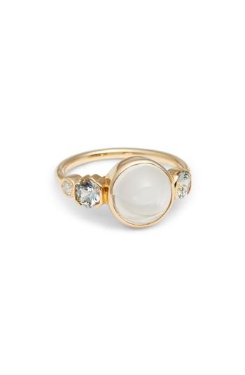 Women's Mociun Moonstone, Sapphire & Diamond Ring