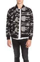 Men's Descendant Of Thieves Grey Camo Zip Bomber Jacket - Grey