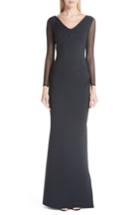 Women's Chiara Boni La Petite Robe Bilgi Illusion Sleeve Gown - Black
