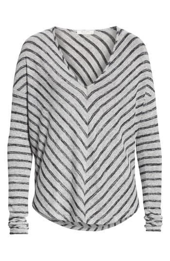Women's Rag & Bone/jean Hudson Stripe Tee - Grey