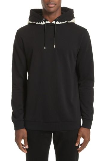 Men's Givenchy Shark Print Hoodie, Size - Black
