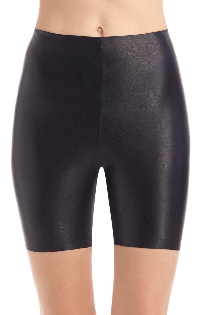 Women's Commando Faux Leather Bike Shorts