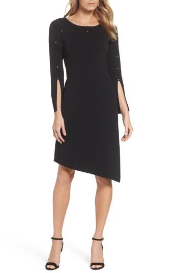 Women's Nic+zoe Studded Asymmetrical Dress - Black