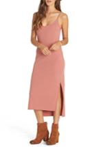Women's Billabong Great News Midi Dress - Pink