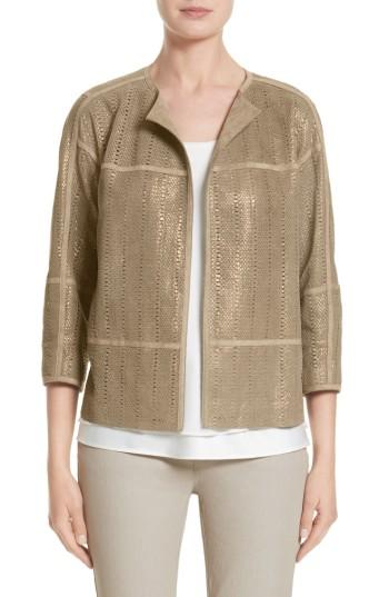 Women's Lafayette 148 New York Maureen Lambskin Leather Jacket