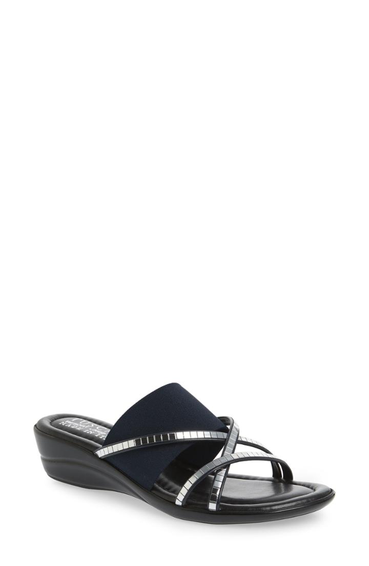 Women's Tuscany Addilyn Wedge Slide Sandal N - Blue