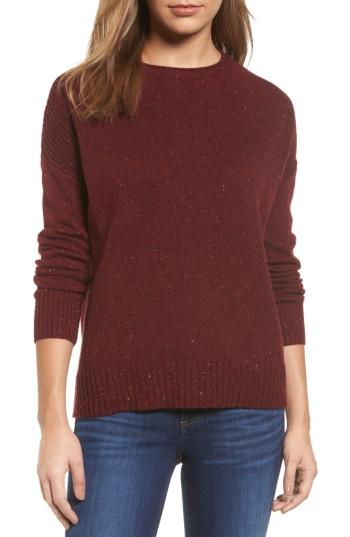 Women's Caslon Back Zip Pullover - Burgundy