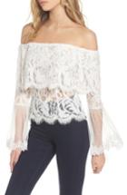 Women's Stylekeepers If You Dare Lace Off The Shoulder Blouse - Ivory