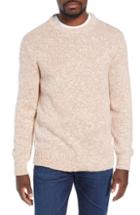 Men's J.crew Wallace & Barnes Crewneck Marled Cotton Sweater - Brown
