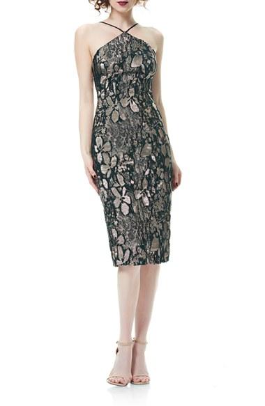 Women's Theia Jacquard Sheath Dress