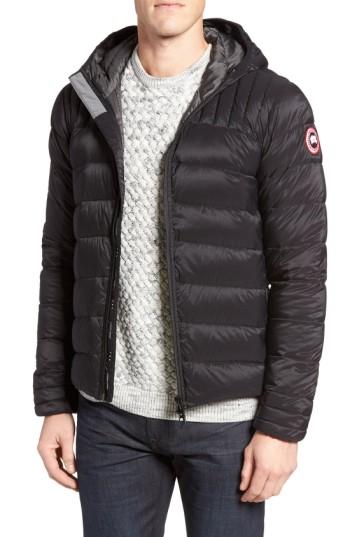 Men's Canada Goose Brookvale Hooded Down Jacket - Black