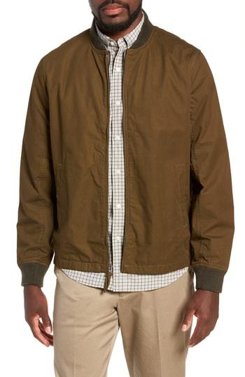 Men's J.crew Relaxed Straight Hem Bomber Jacket - Green